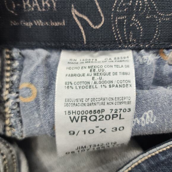 Wrangler Jeans Womens 9/10 X 30 Blue Ultimate Riding Q-Baby Mid-Rise Bootcut - Picture 8 of 14
